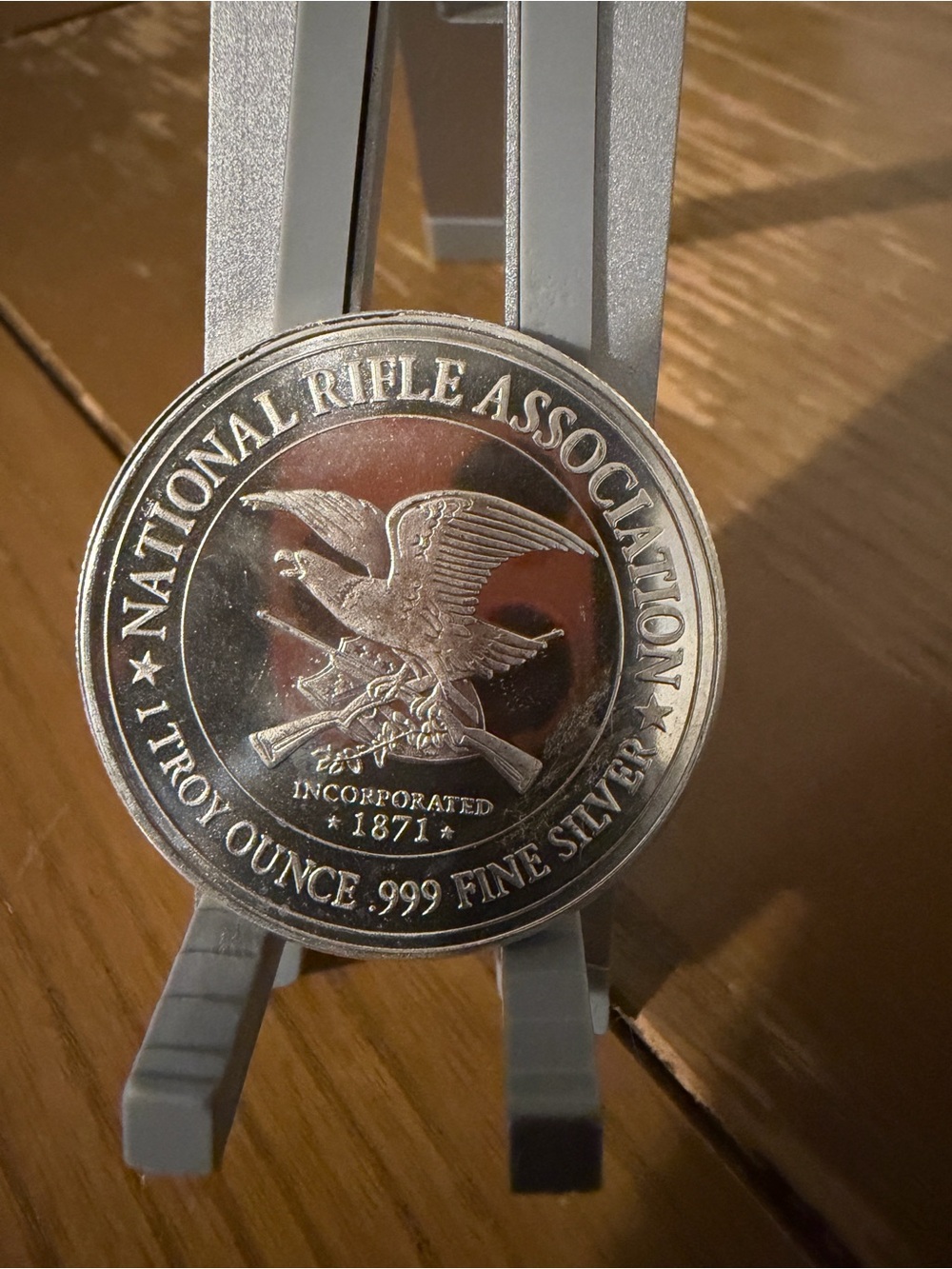 National Rifle Association (NRA) 1 Troy Ounce .999 Fine Silver Round - Silver